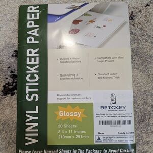 Betckey Vinyl Sticker Paper